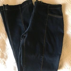 INC bootcut flat front jeans 12 (super 70s style)